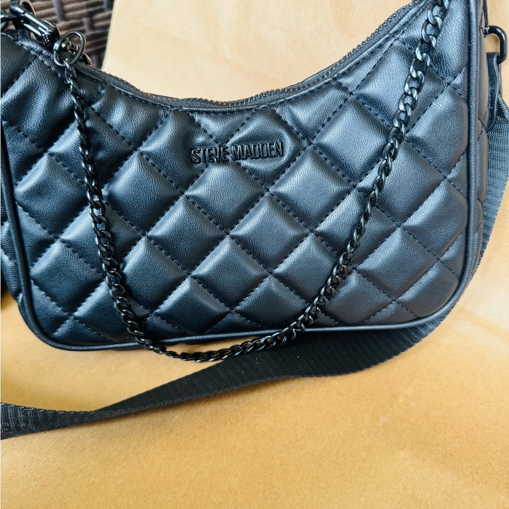 STEVE MADDEN BTAMELA QUILTED CROSSBODY BAG  NWOT - Picture 15 of 16